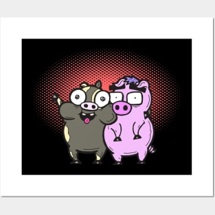 Cash Grab Pigs - Besties! Posters and Art